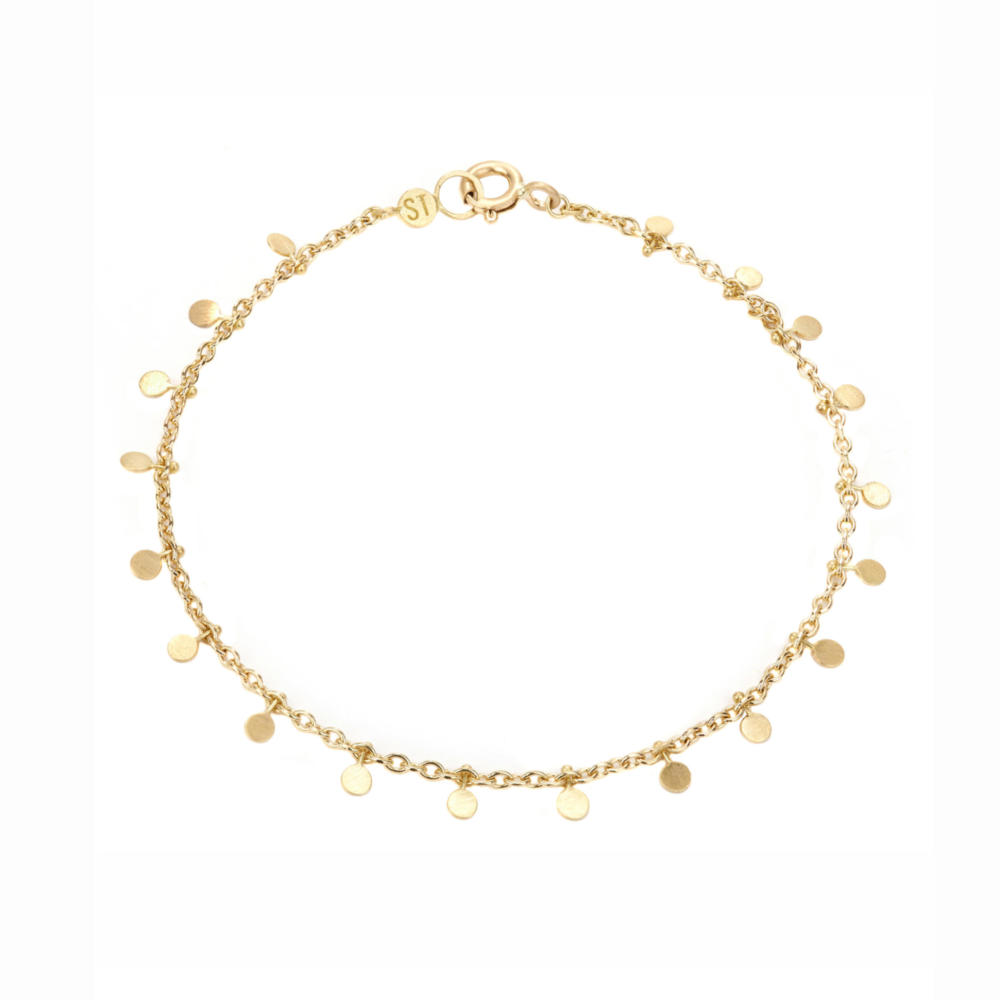 Sia Taylor DB7 Y Yellow Gold Even Tiny Dots Bracelet WB2