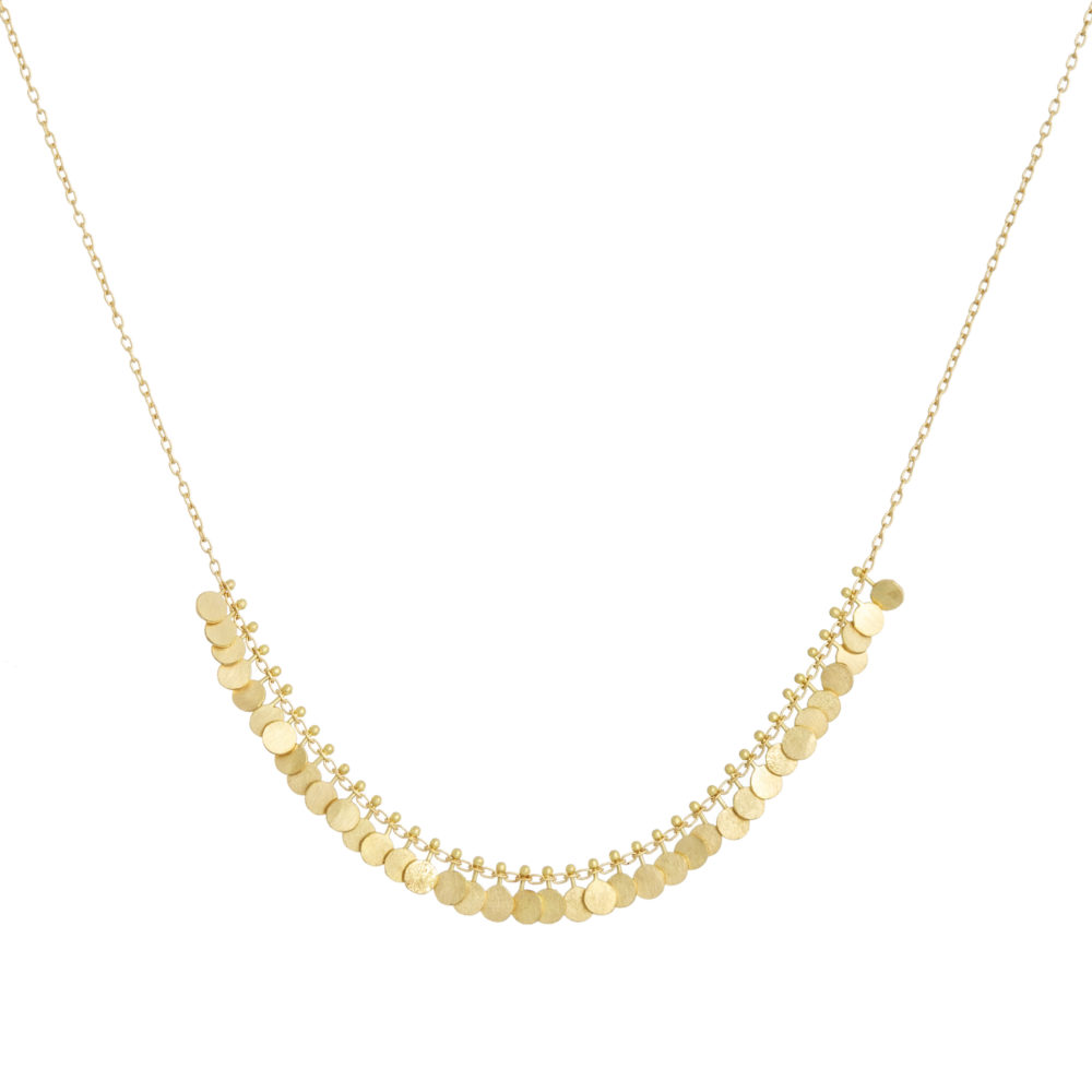 Sia Taylor DN2 Y Tiny Yellow Gold Dots Arc Necklace WB