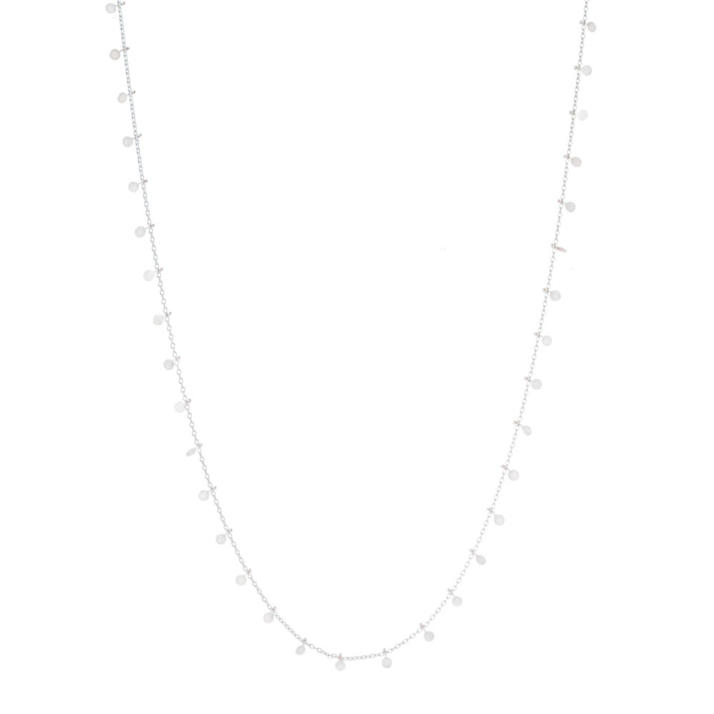 Sia Taylor DN302 S Silver Long Dot Necklace 1