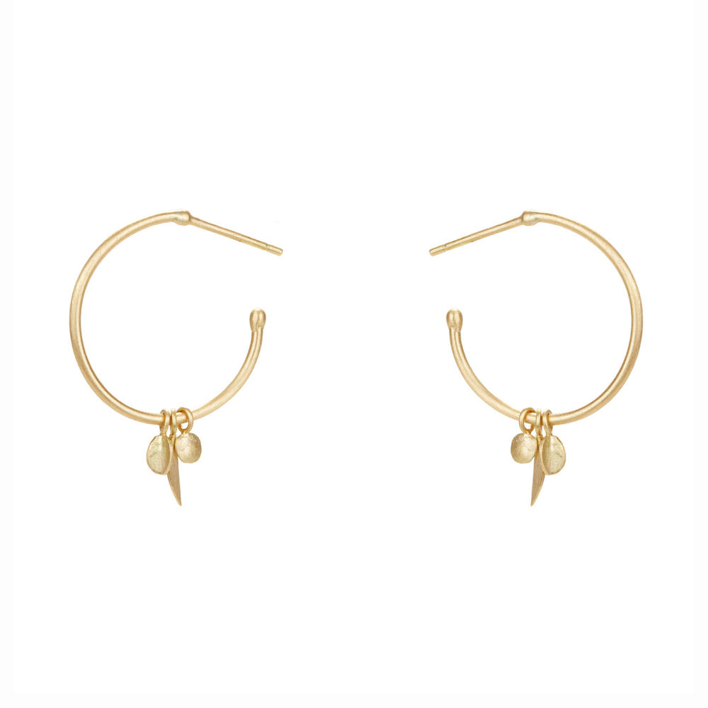 Sia Taylor ME19 Y Yellow Gold Earrings 1