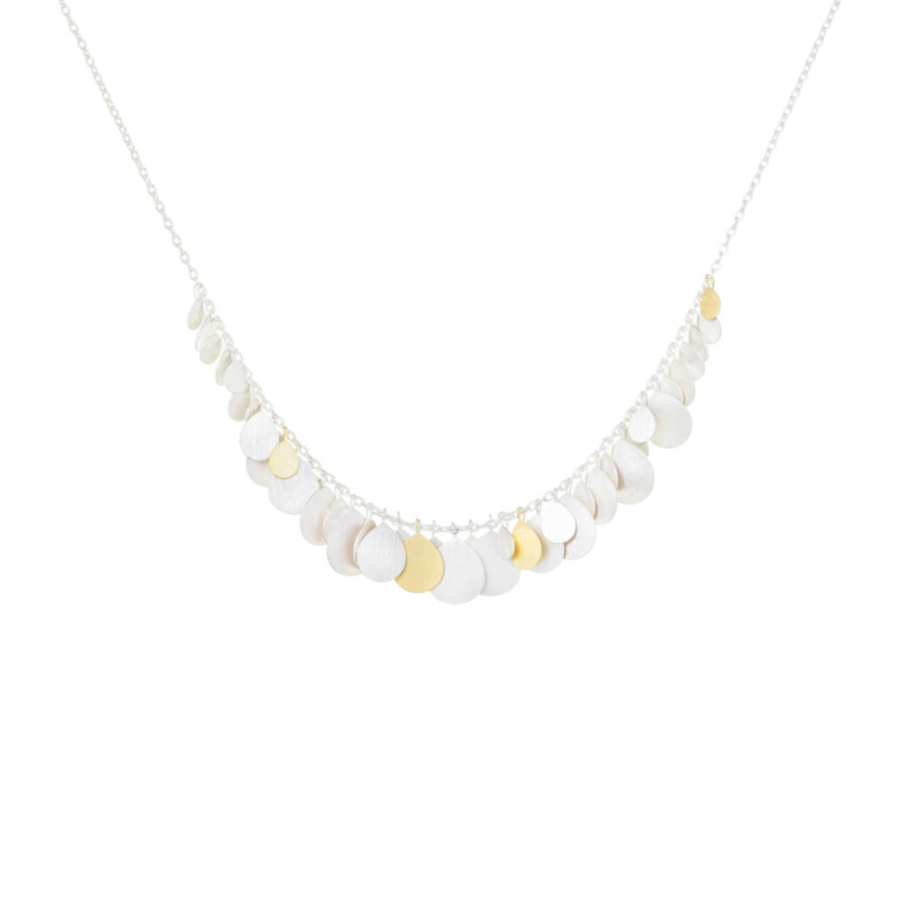 Sia Taylor MN11 SG Silver Petals Necklace 1
