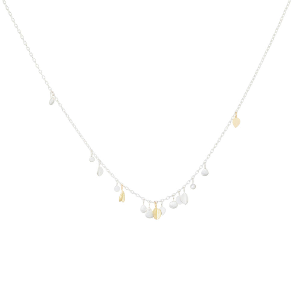 Sia Taylor MN18 SG Silver Scattered Seed Necklace 1