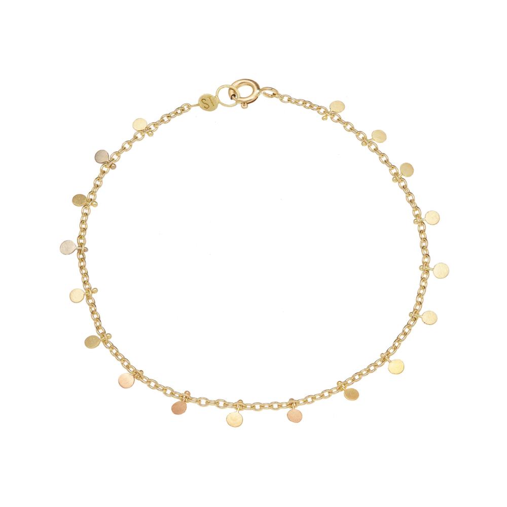 Sia Taylor DB7 YRAIN Rainbow Gold Even Tiny Dot Bracelet WB2