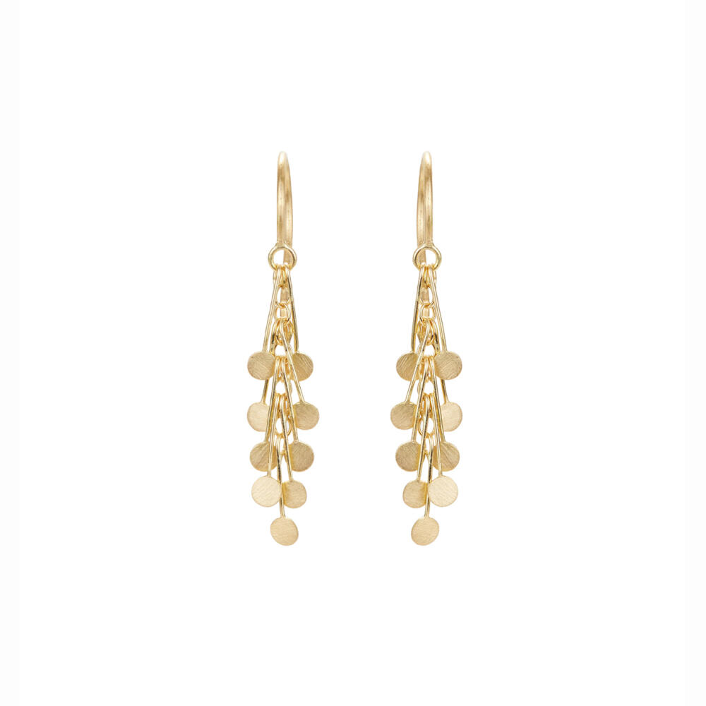 Sia Taylor DE24 Y Yellow Gold Dot Earrings WB