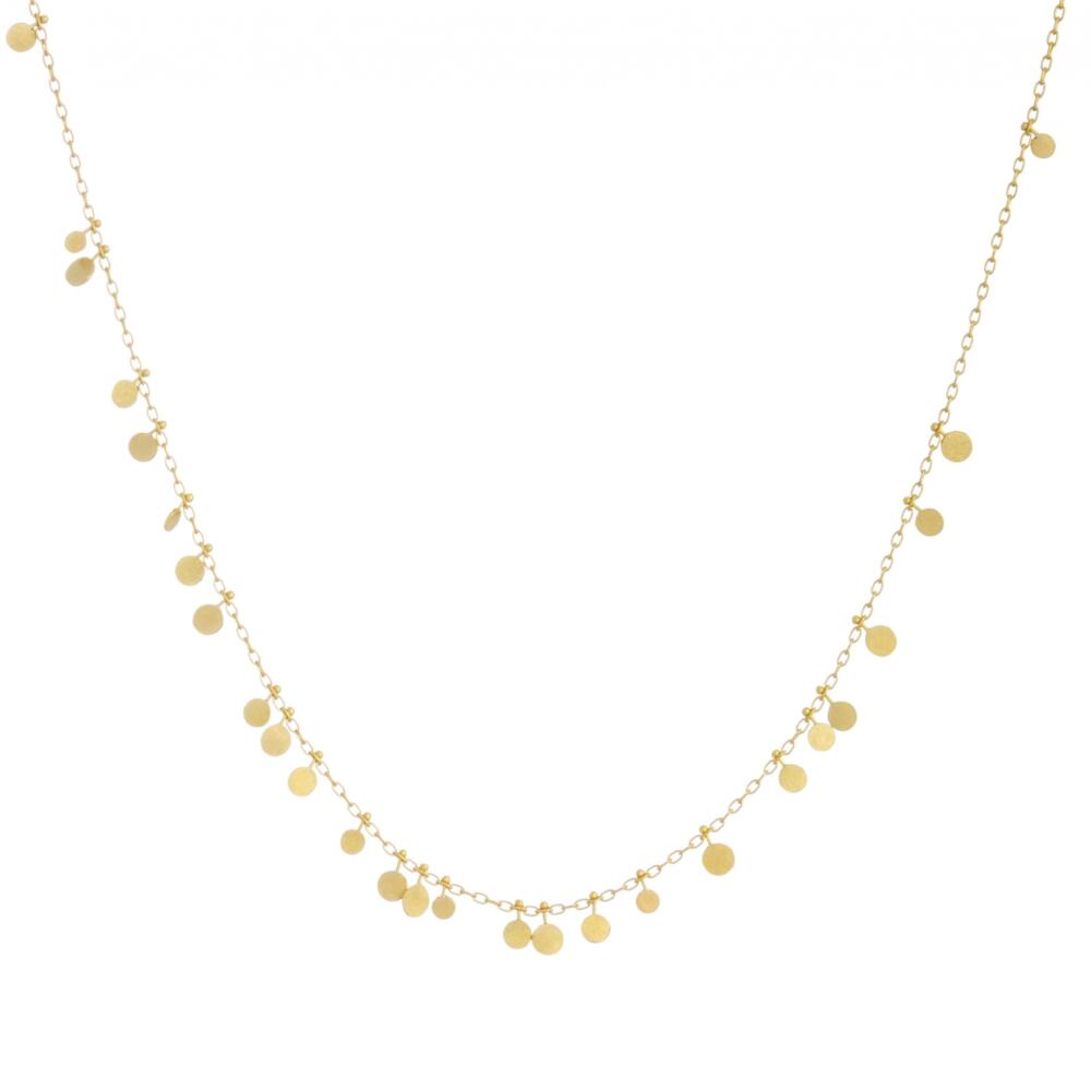 Sia Taylor DN31 Y Random Yellow Gold Dots Necklace WB