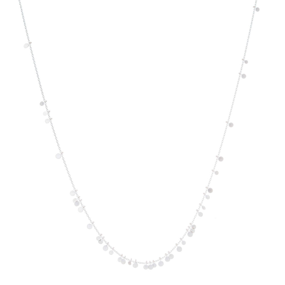Sia Taylor DN32 S Long Random Silver Dots Necklace 1