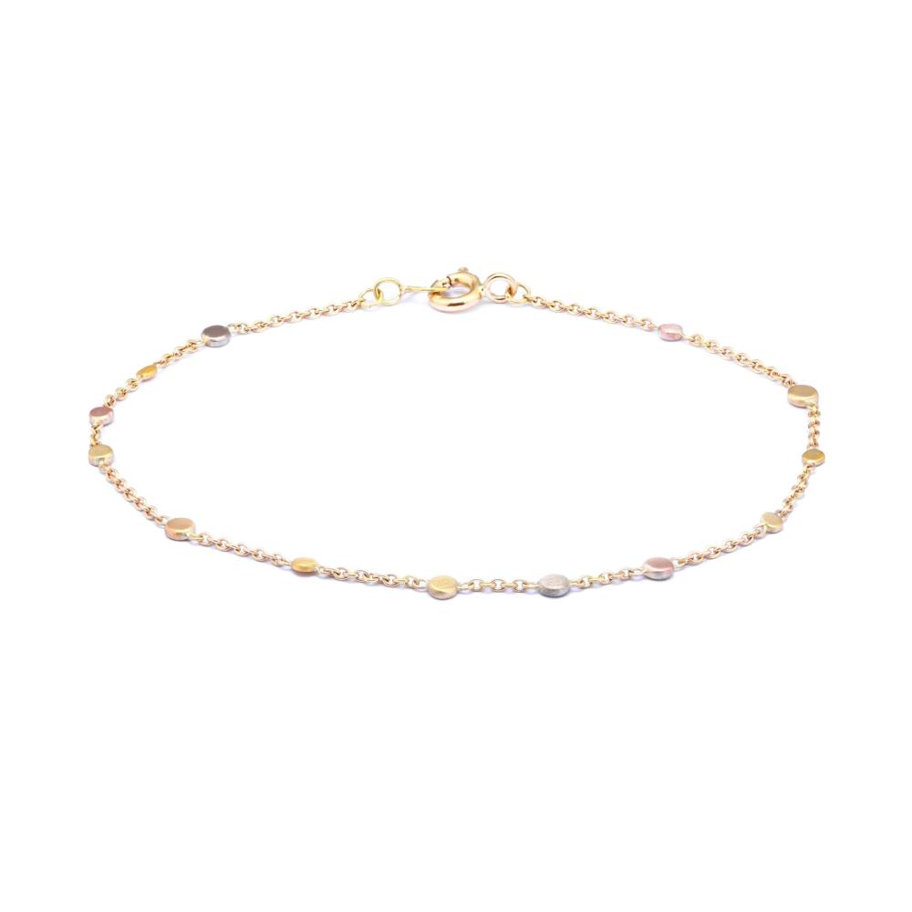 Sia Taylor KB4 RAIN Scattered Rainbow Gold Dots Bracelet edit