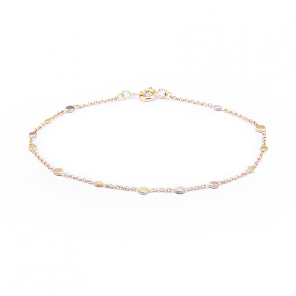 Sia Taylor KB4 RAIN Scattered Rainbow Gold Dots Bracelet