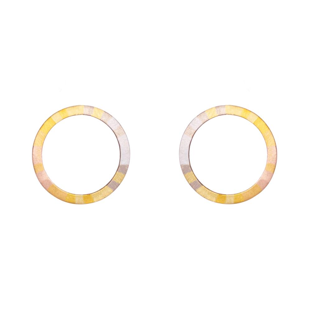 Sia Taylor KE27 RAIN Rainbow Gold Halo Stud WB