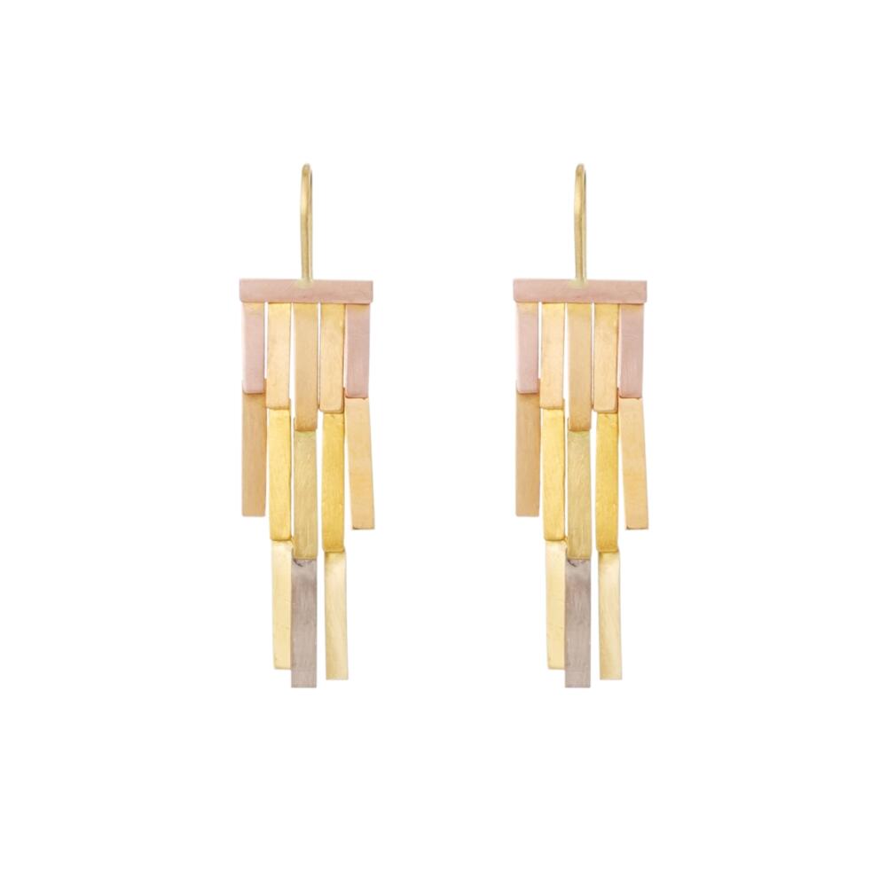 Sia Taylor KE2 RAIN Rainbow Golds Rainfall Earring WB