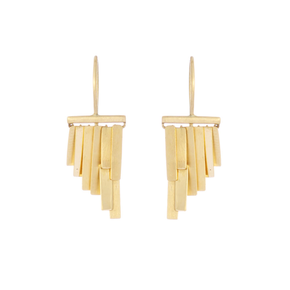 Sia Taylor KE33 Y Yellow Gold Tiny Rainfall Earrings W