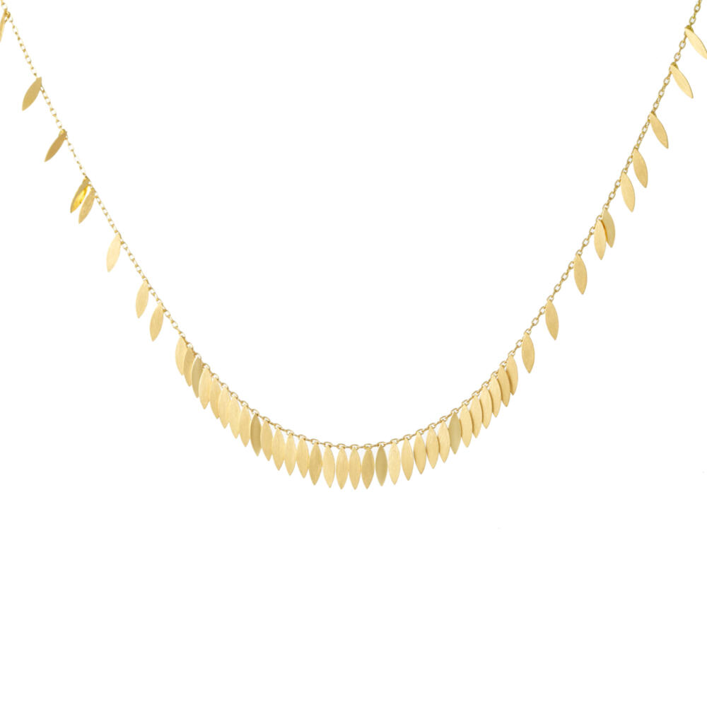 Sia Taylor KLN1 Y Yellow Falling Leaf Necklace WB