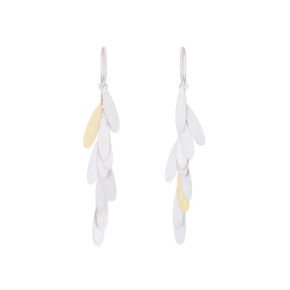 Sia Taylor ME14 SG Silver Long Daisy Earring 1