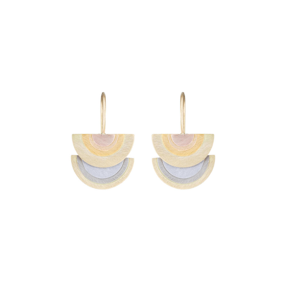 Sia Taylor RE4 RAIN Rainbow Gold Earrings 1