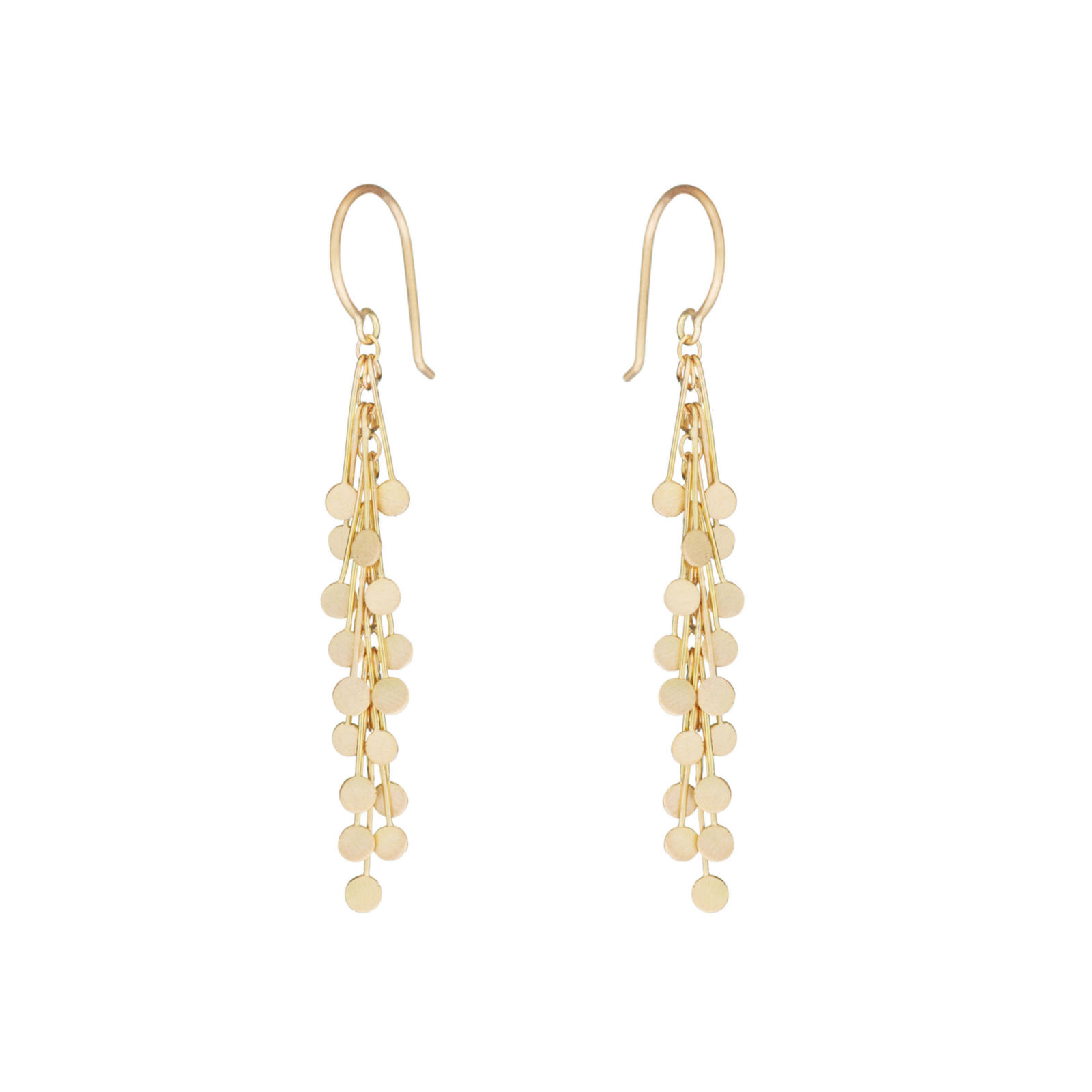 Sia Taylor DE361 Y Gold Long Dot Earrings 2