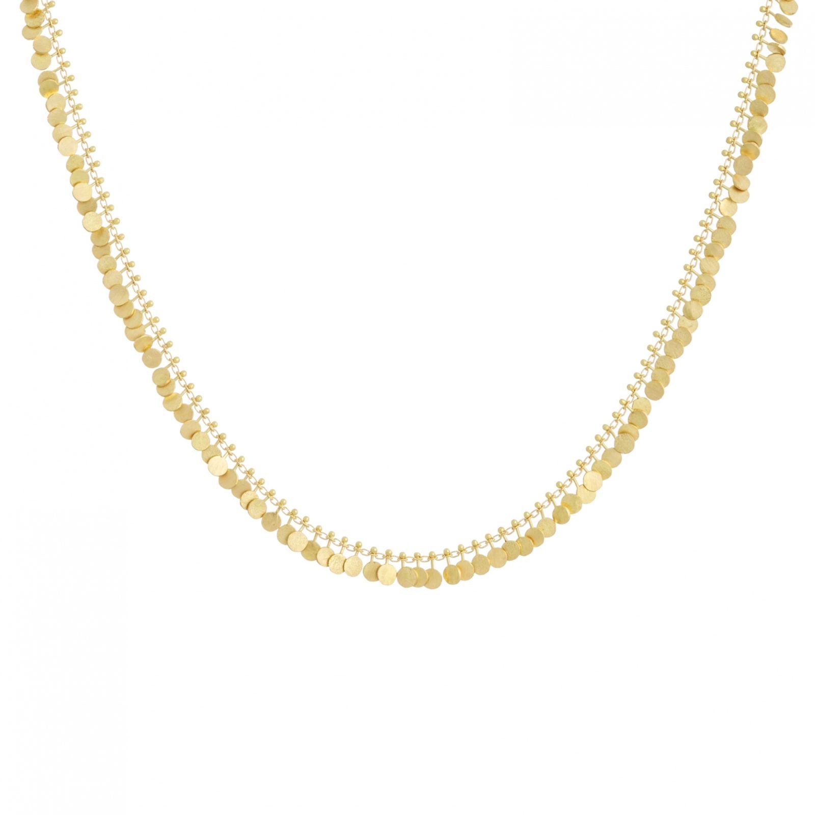 Sia Taylor DN300 Y Full Yellow Gold Dot Necklace WB