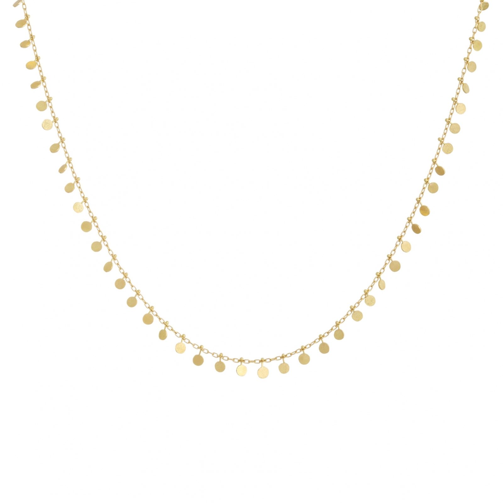 Sia Taylor DN301 Y Yellow Gold Evenly Dotted Necklace WB