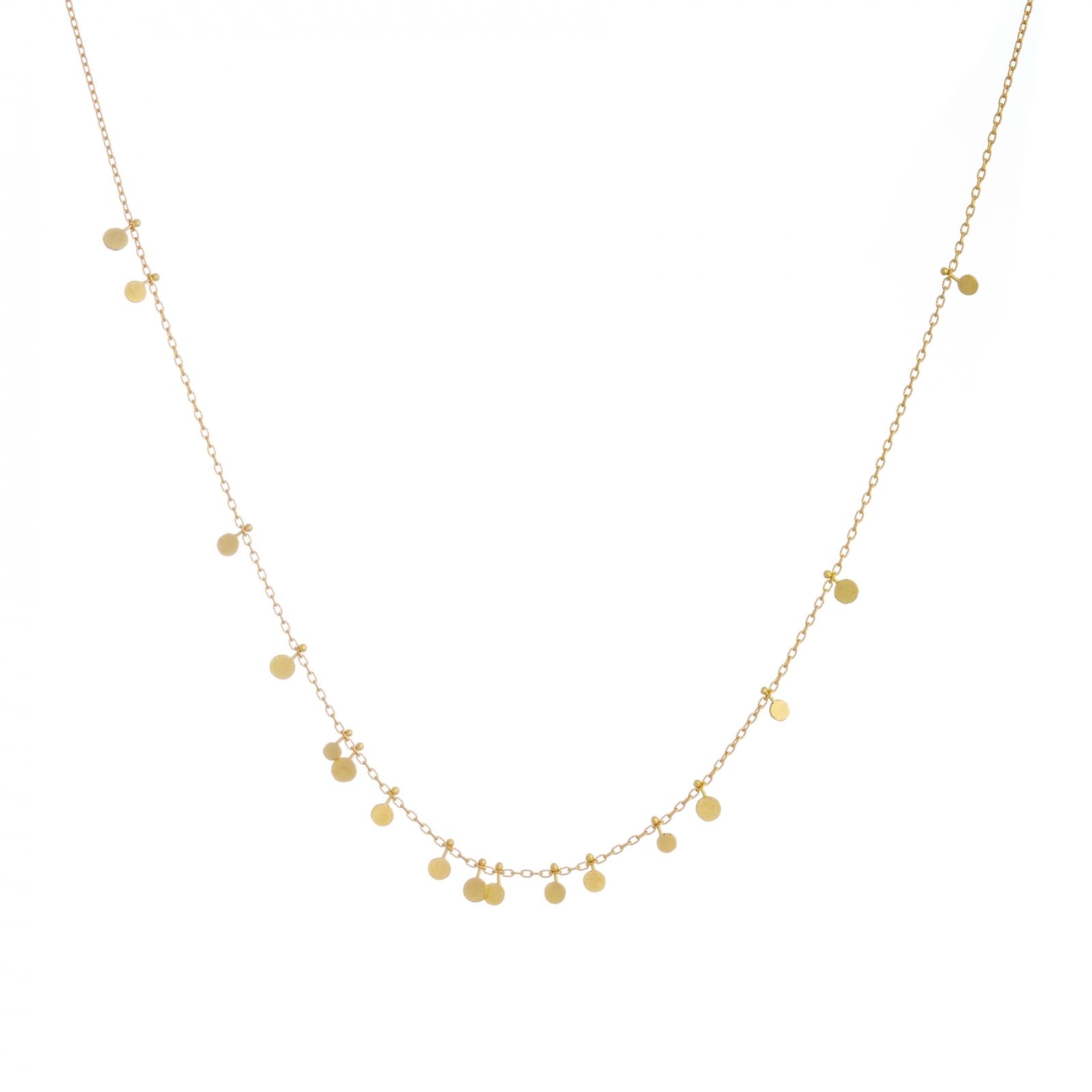 Sia Taylor DN321 Y Tiny Random Yellow Gold Dots Necklace WB
