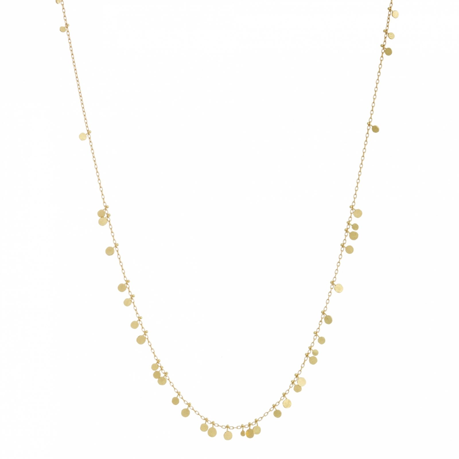 Sia Taylor DN32 Y Long Random Yellow Gold Dots Necklace WB