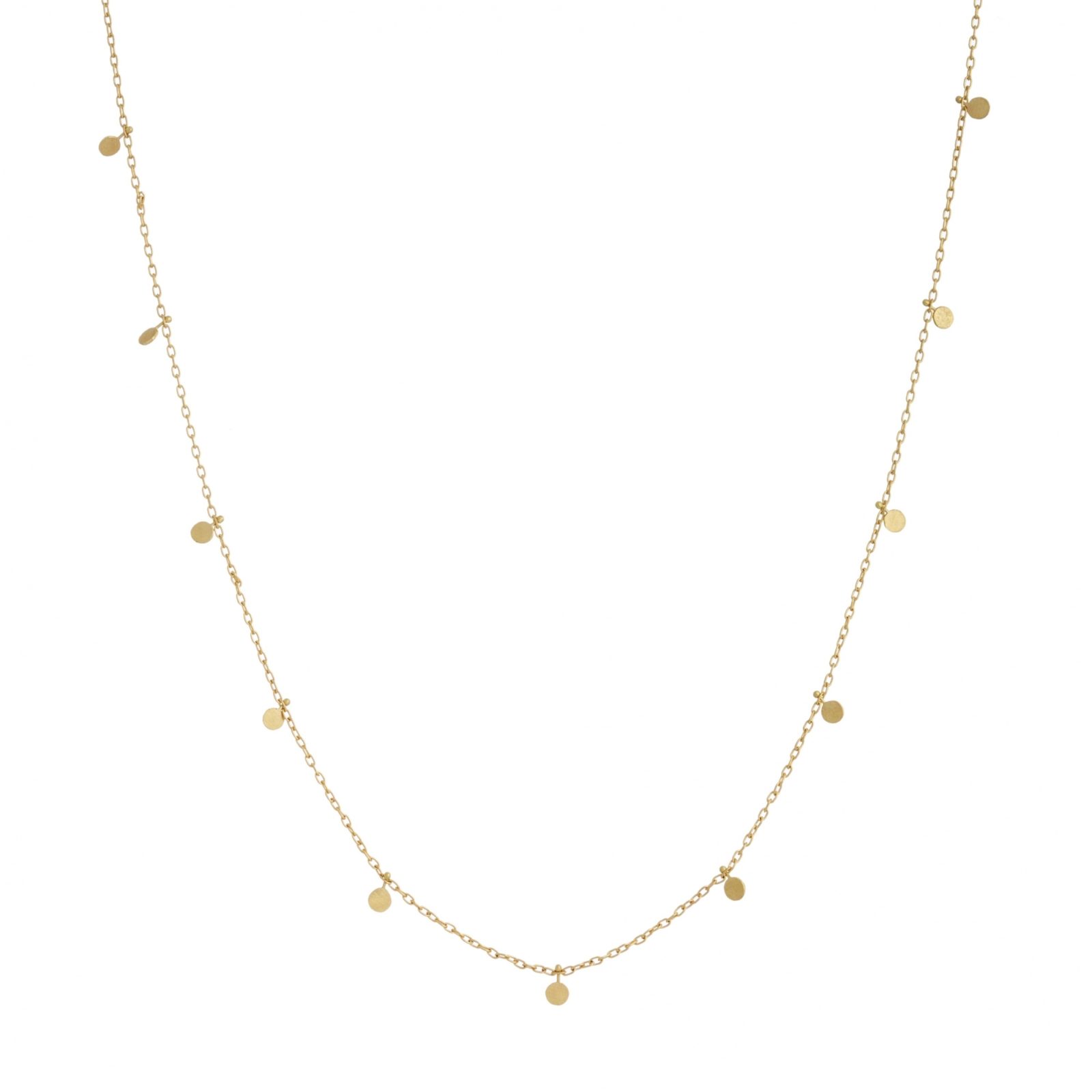 Sia Taylor DN87 Y Even Yellow Gold Dots Necklace WB