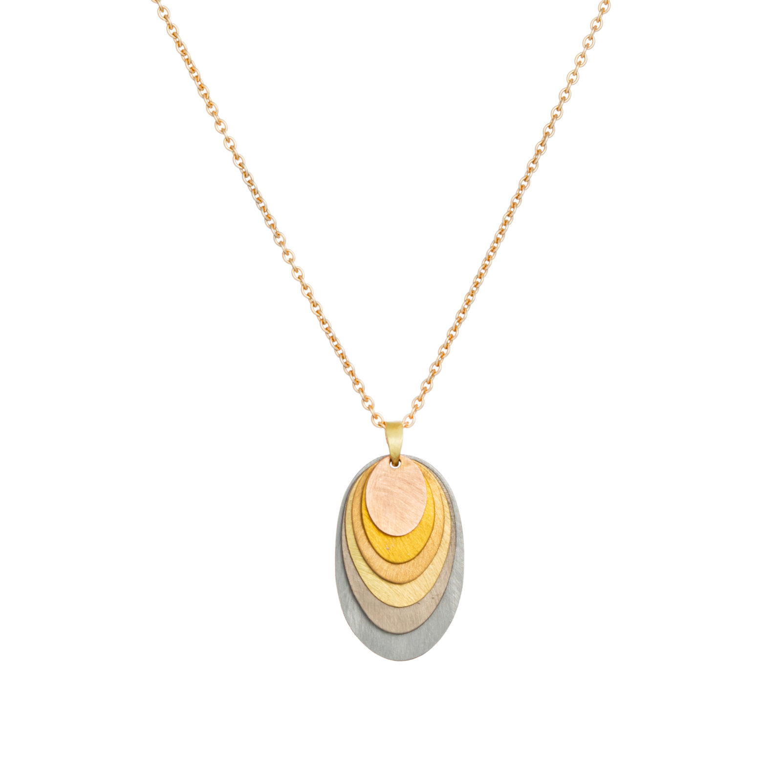 Sia Taylor FN7 RAIN Rainbow Gold Necklace WB