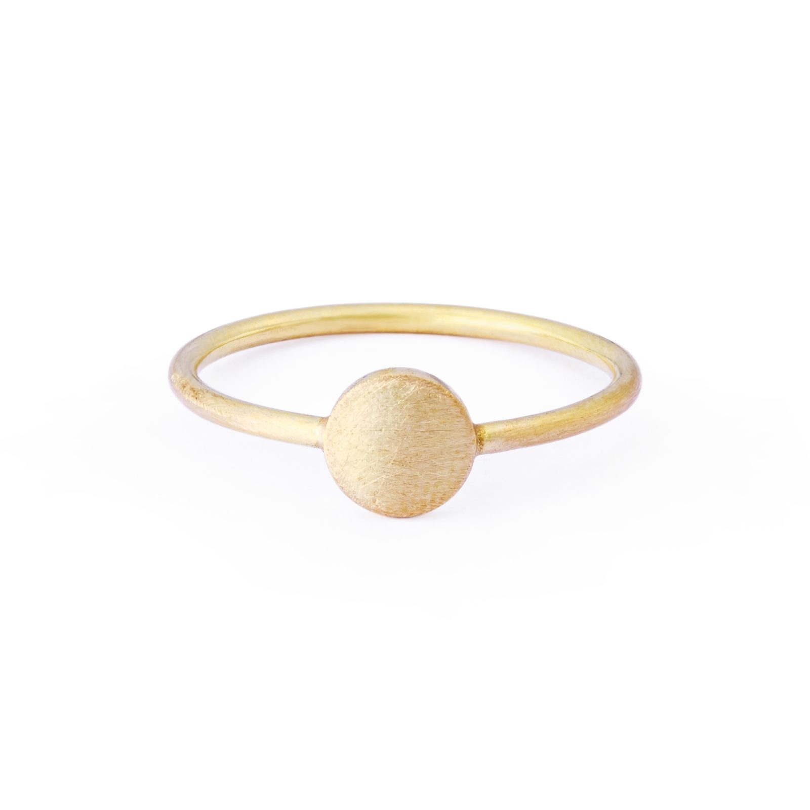 Sia Taylor KR1 Y Yellow Gold 5mm Moon Ring WB