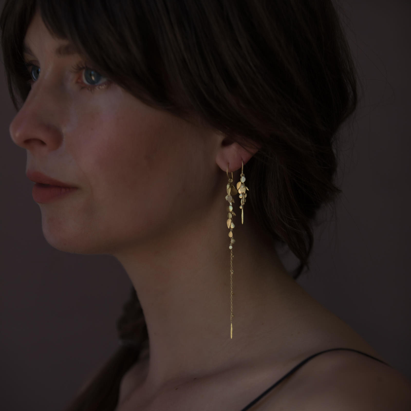 Sia Taylor ME1 Y Yellow Gold Earrings 4