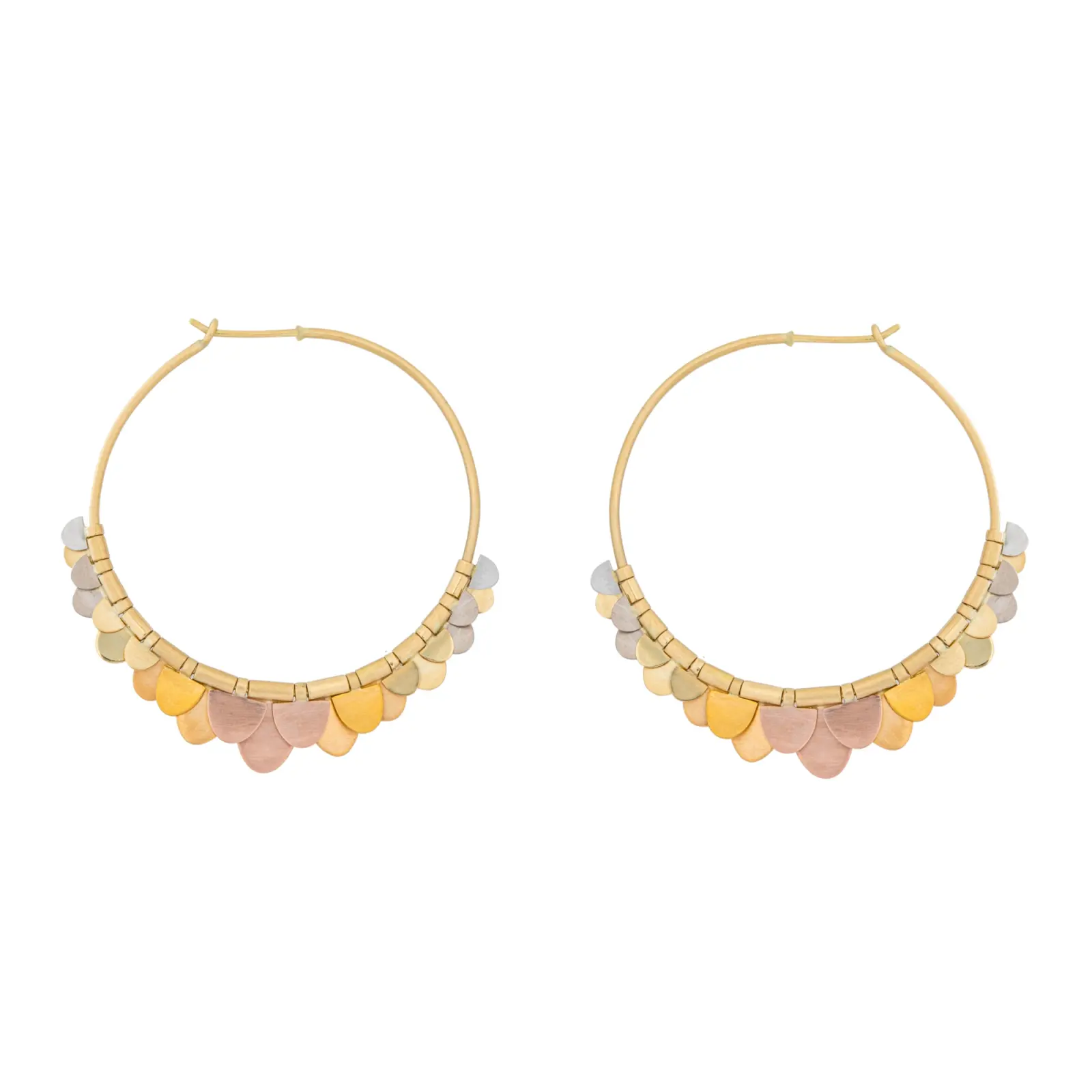 Sia Taylor FE8 RAIN Rainbow Gold Earrings WB