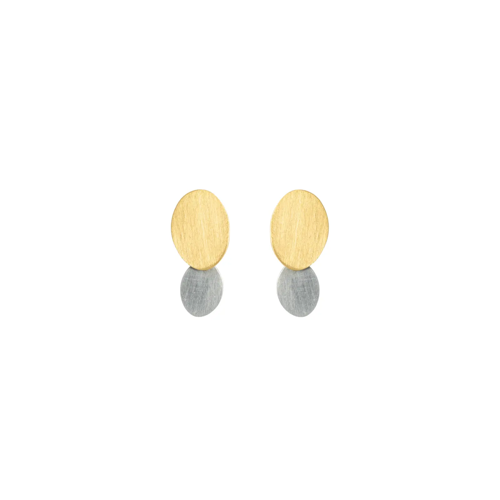 Sia Taylor FE10 YP Yellow Gold Platinum Stud Earrings WB