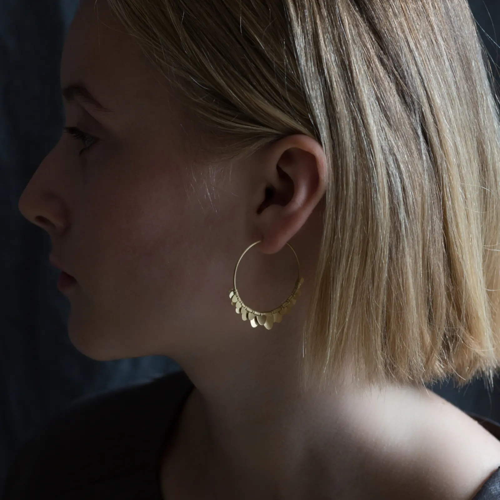 Sia Taylor FE8 Y Yellow Gold Earrings M
