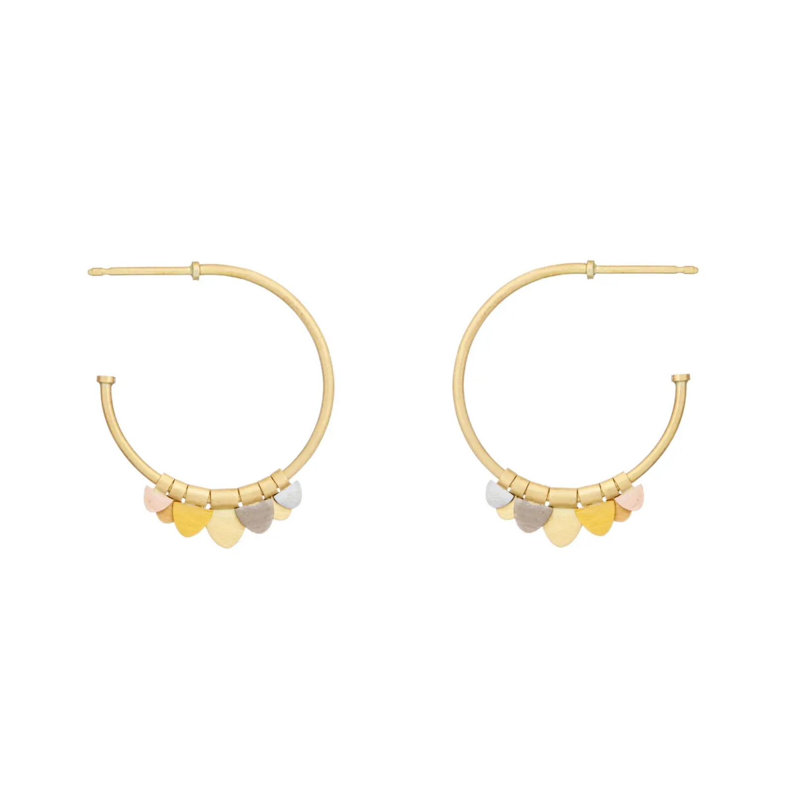 Sia Taylor FE9 RAIN Rainbow Gold Earrings WB