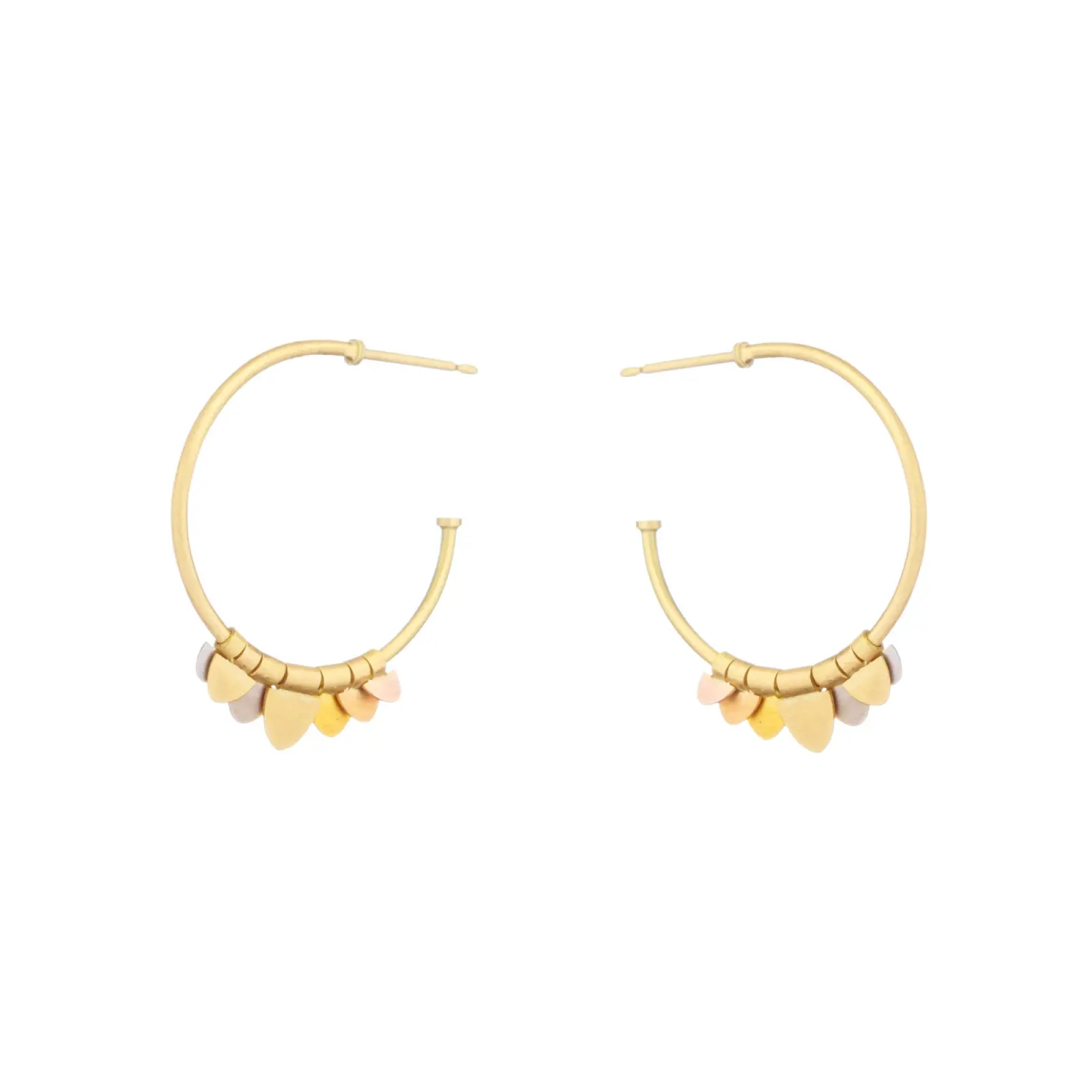 Sia Taylor FE9 RAIN Side Rainbow Gold Earrings WB
