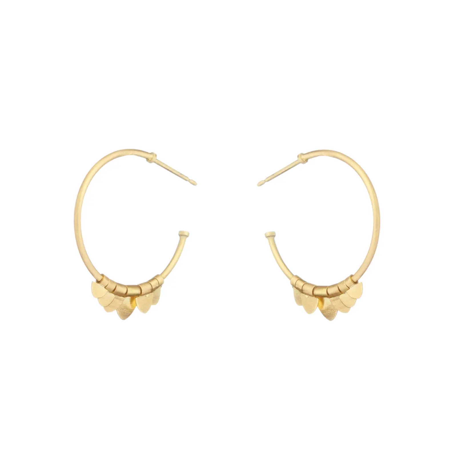 Sia Taylor FE9 Y Side Yellow Gold Earrings WB