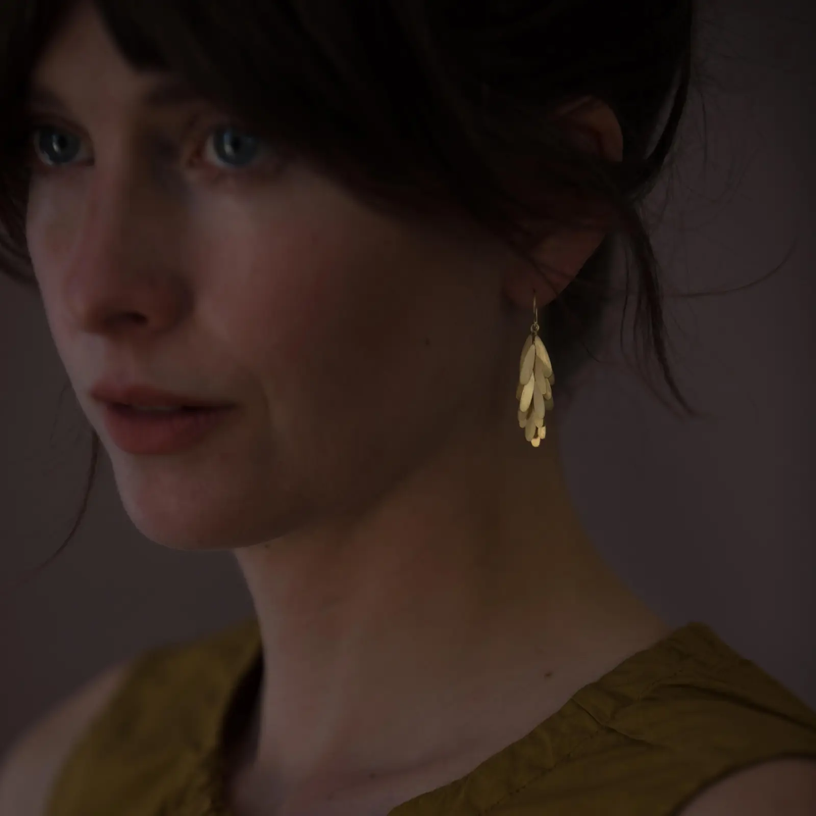 Sia Taylor ME12 Y Yellow Gold Earrings 3