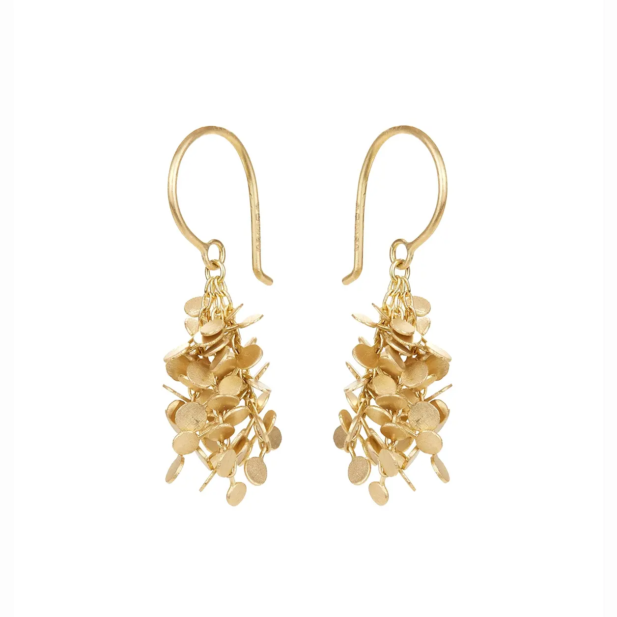 Sia Taylor BE14 Y Yellow Gold Dot Cluster Earrings WB2