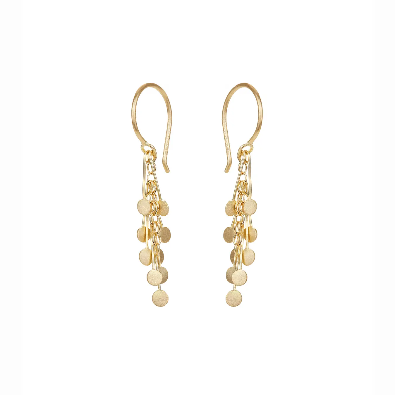 Sia Taylor DE24 Y Yellow Gold Dot Earrings WB2