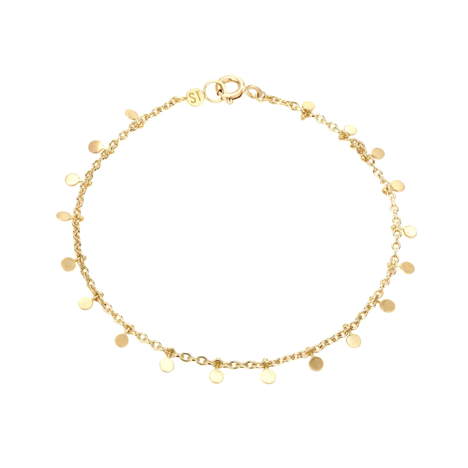 Sia Taylor DB7 Y Yellow Gold Even Tiny Dots Bracelet WB2