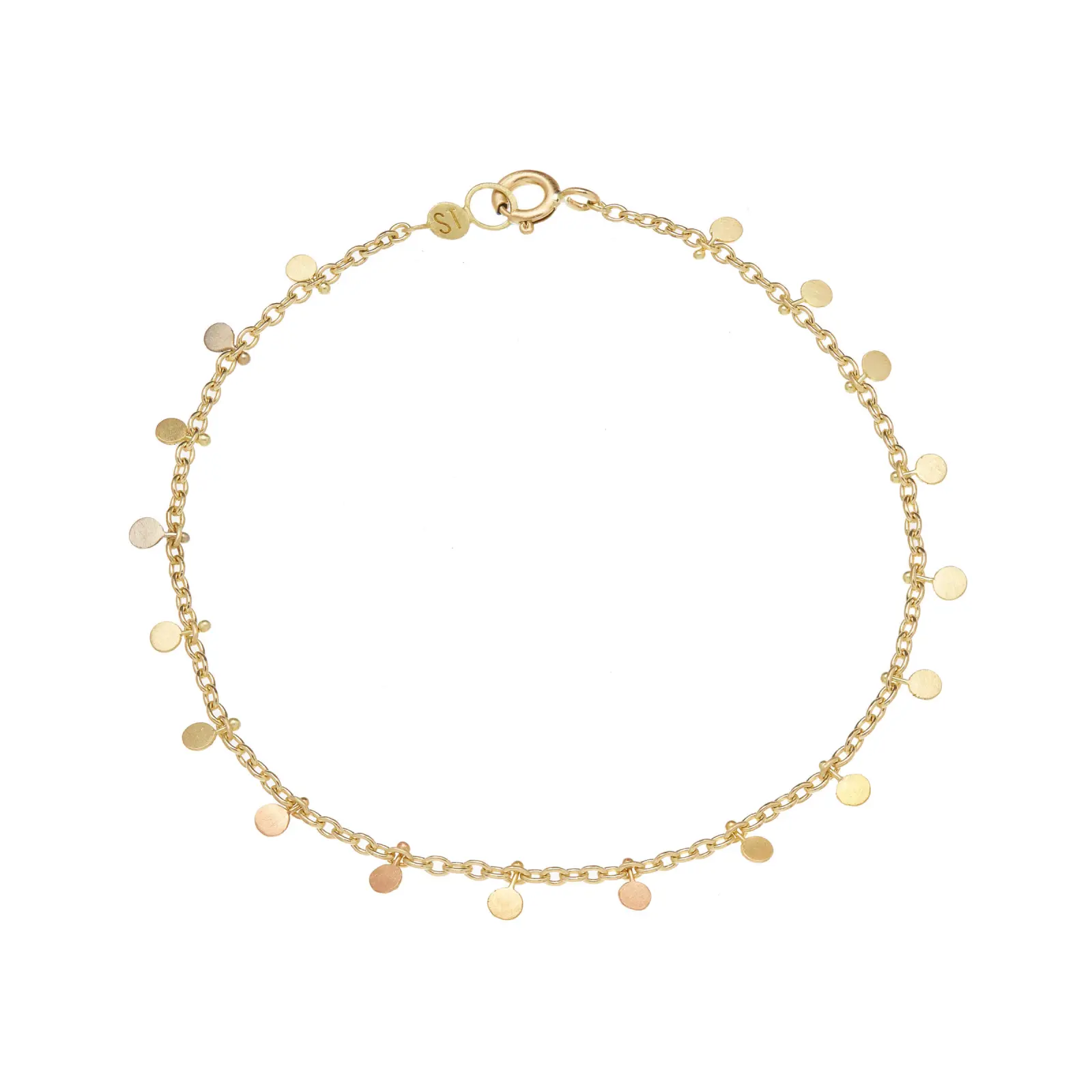 Sia Taylor DB7 YRAIN Rainbow Gold Even Tiny Dot Bracelet WB2