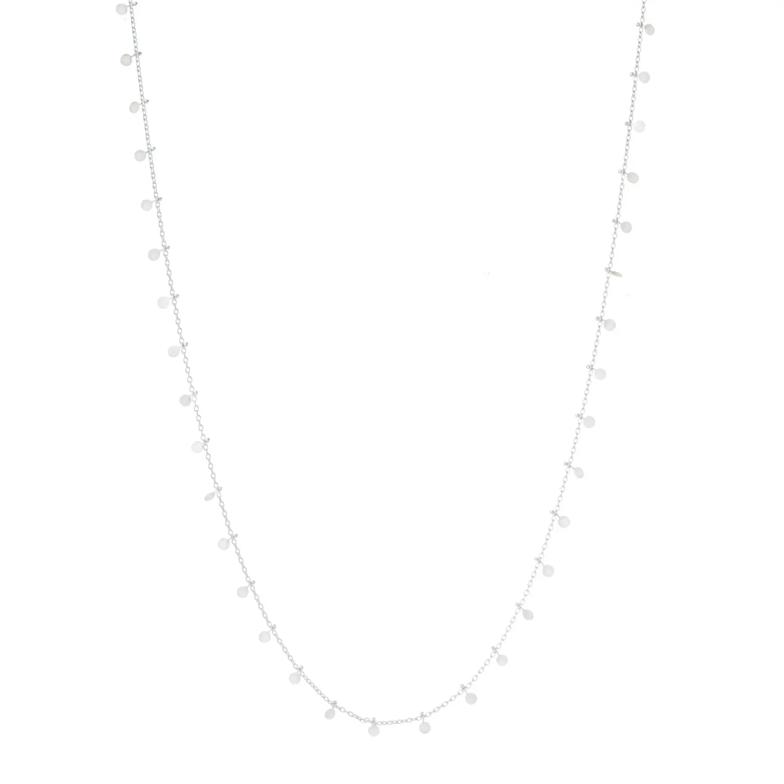 Sia Taylor DN302 S Silver Long Dot Necklace 1
