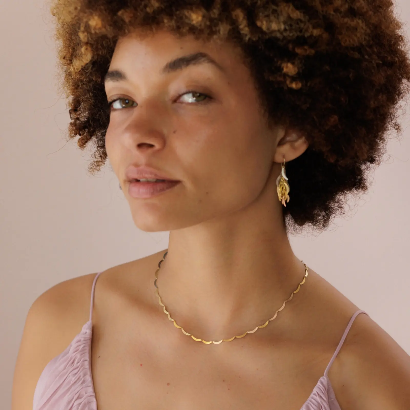 Sia Taylor RN1 RAIN Rainbow Gold Necklace 4