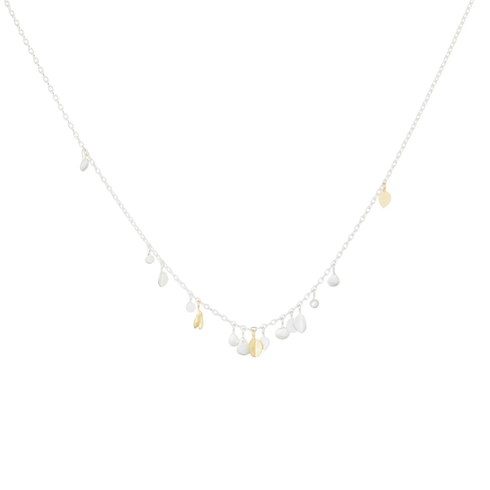 Sia Taylor MN18 SG Silver Scattered Seed Necklace 1
