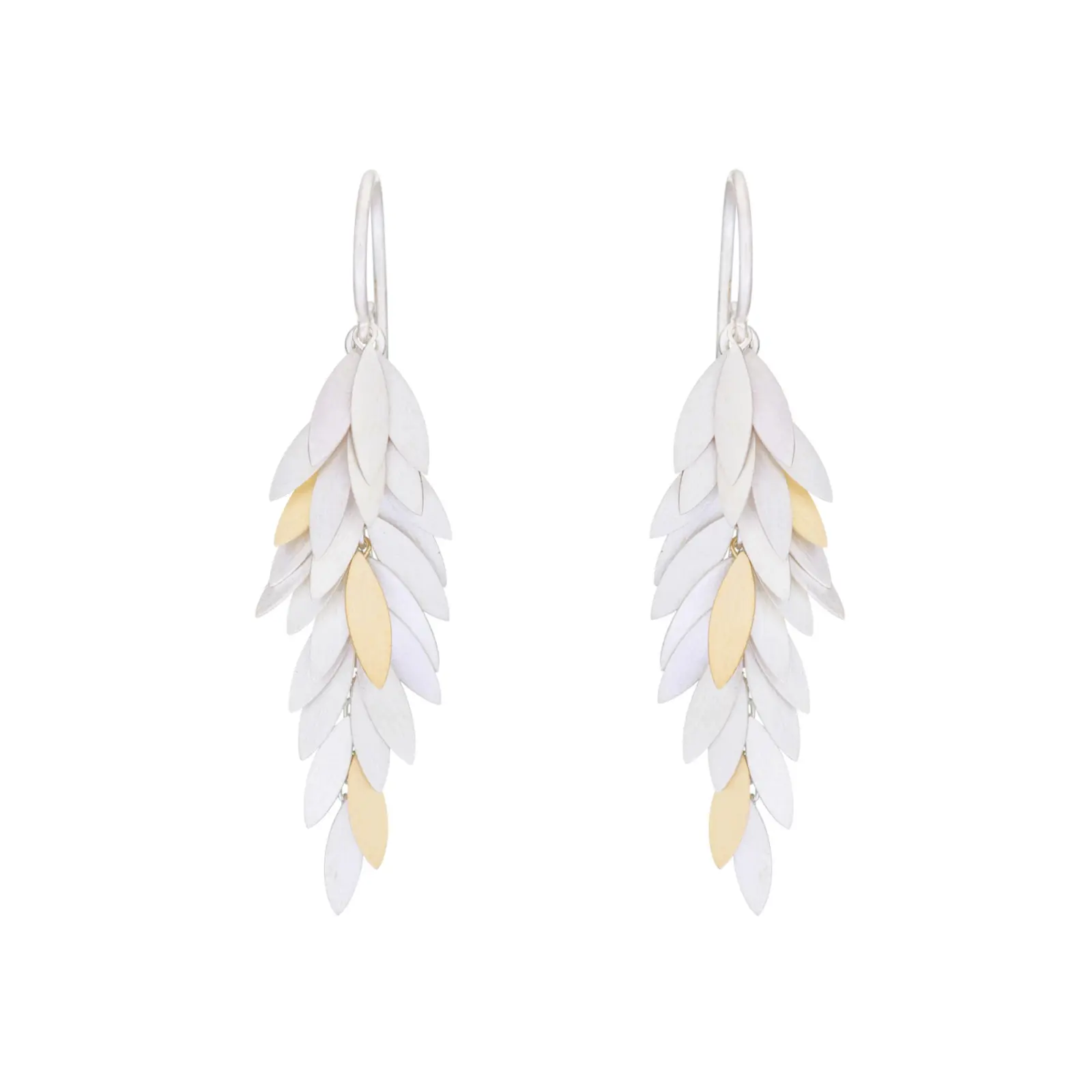 Sia Taylor KE24 SG Silver Leaf Earring 1