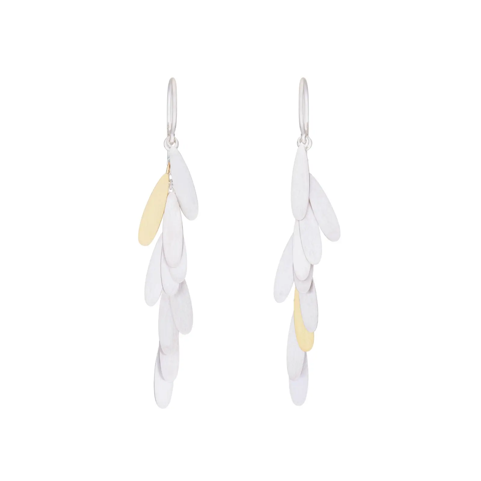 Sia Taylor ME14 SG Silver Long Daisy Earring 1