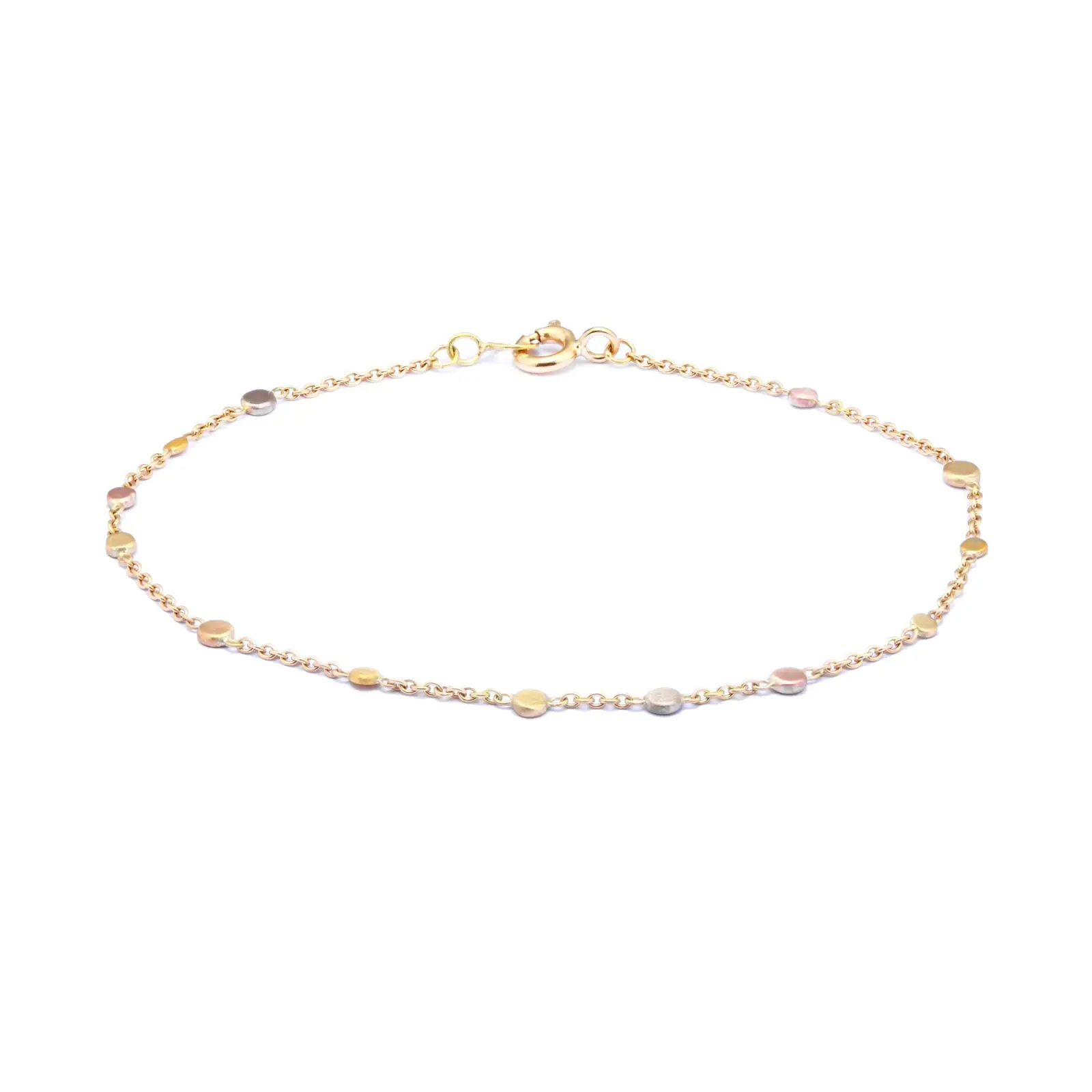 Sia Taylor KB4 RAIN Scattered Rainbow Gold Dots Bracelet edit
