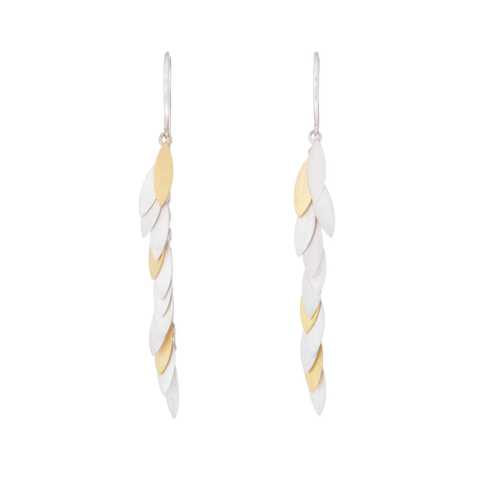 Sia Taylor KE36 SG Silver Leaf Earring M