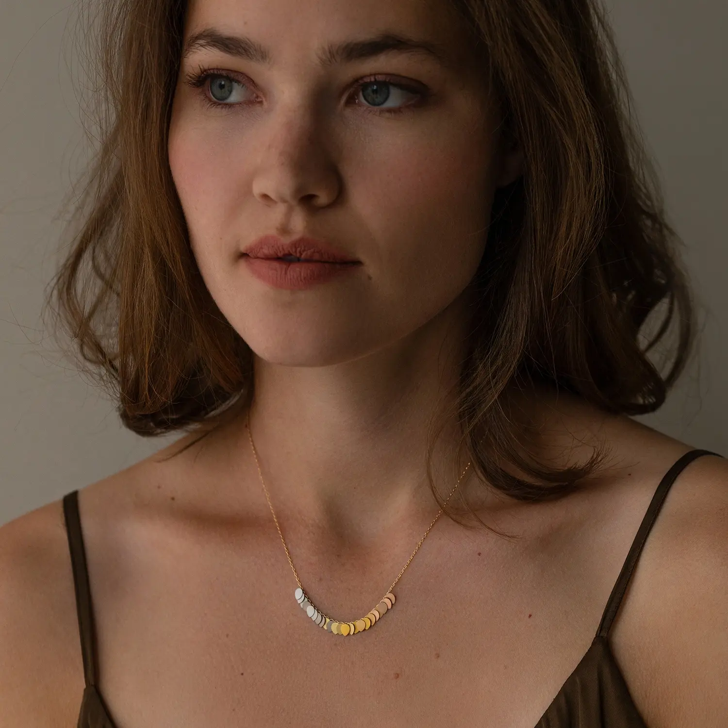 Sia Taylor KN1 YRAIN Golden Rainbow Necklace M