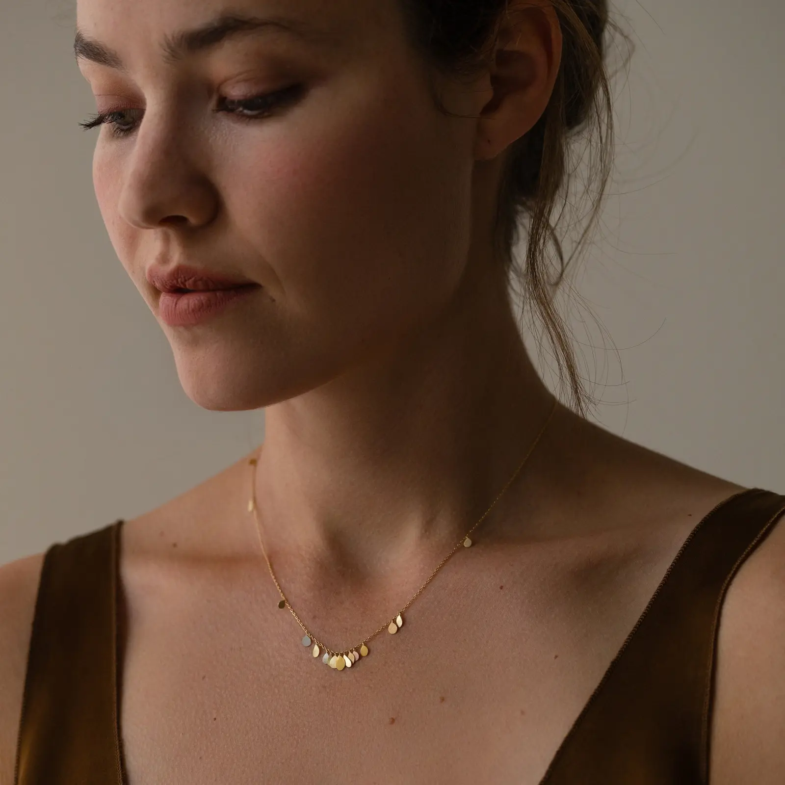 Sia Taylor TN2 Y Raindrops Gold Pendant M