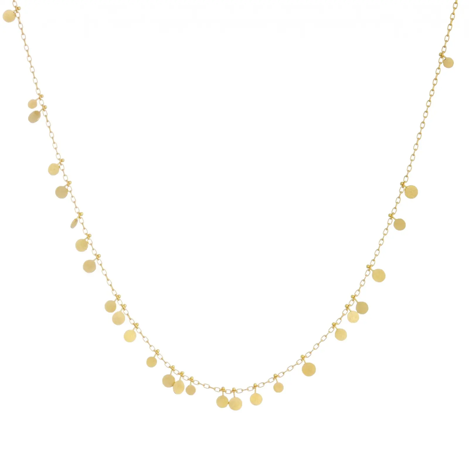 Sia Taylor DN31 Y Random Yellow Gold Dots Necklace WB