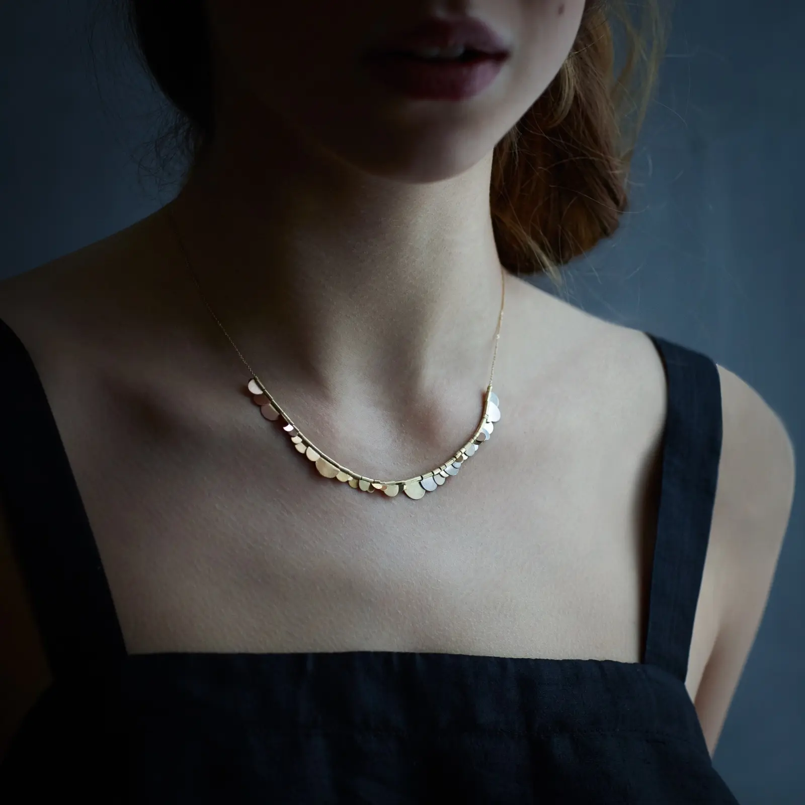Sia Taylor KN3 Y Rainbow Golds Flora Necklace M