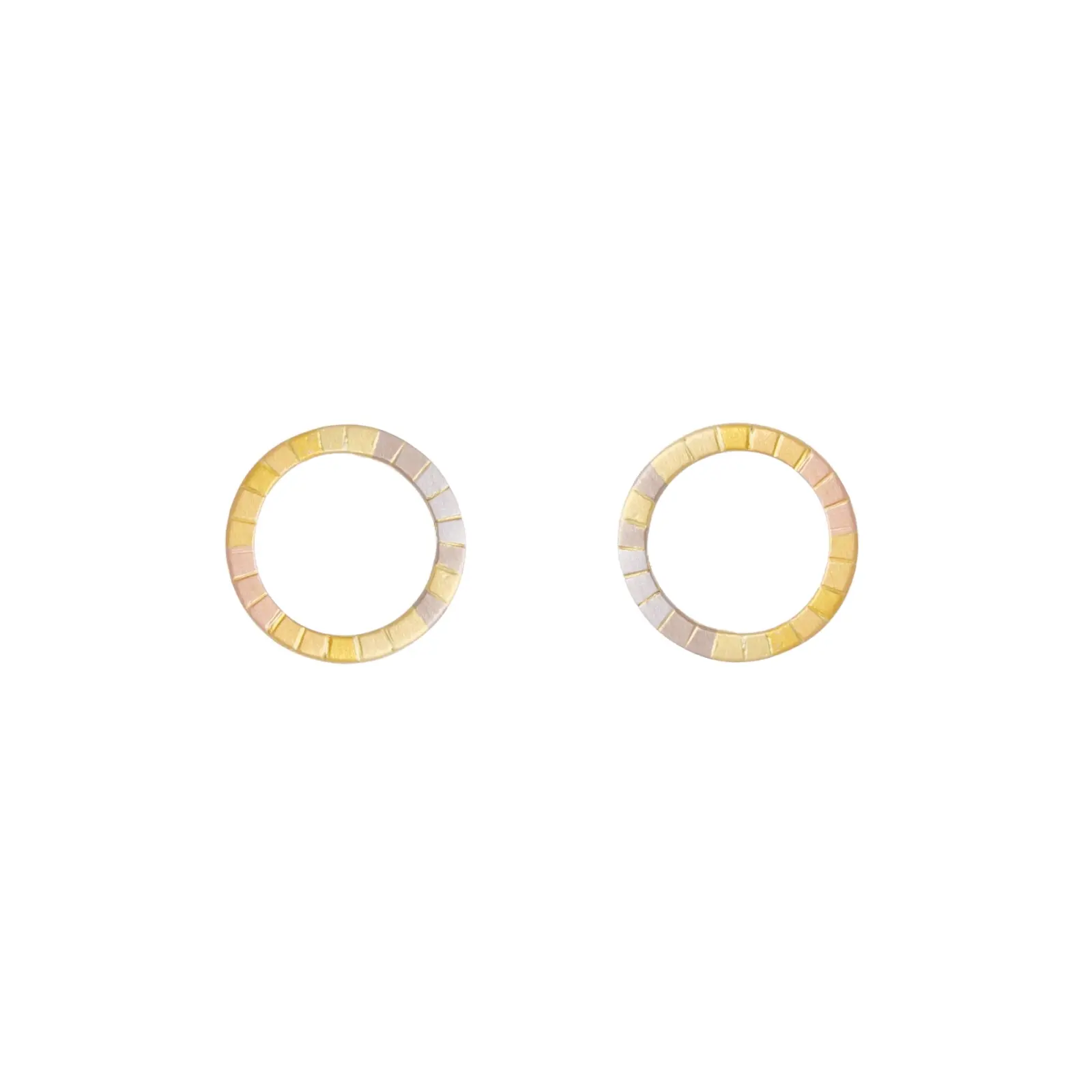 Sia Taylor KE28 RAIN Tiny Rainbow Gold Halo Stud WB